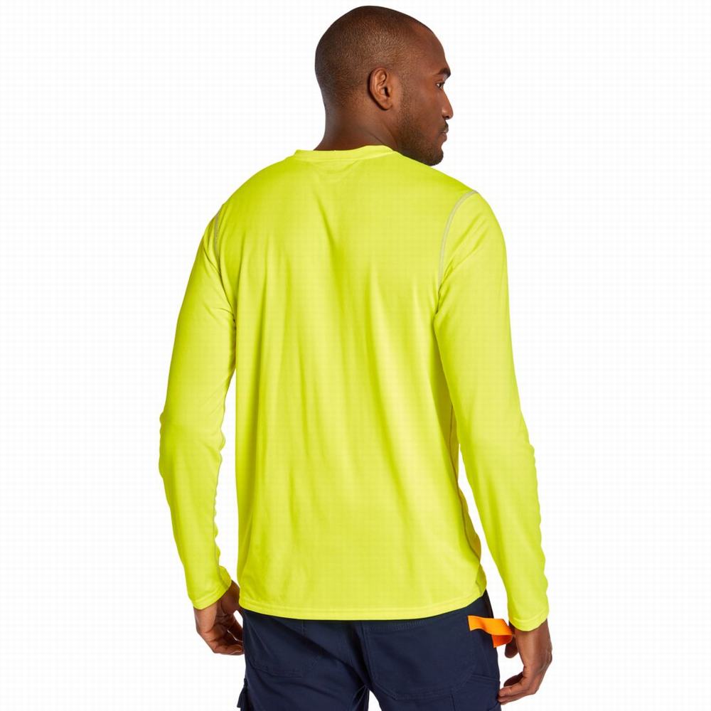 Tricko Timberland PRO® Wicking Good Sport Long-Sleeve T-Shirt Panske Žlté | GU4805362