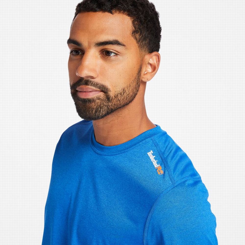 Tricko Timberland PRO® Wicking Good Sport Kratke-Sleeve T-Shirt Panske Modre | TZ2965071