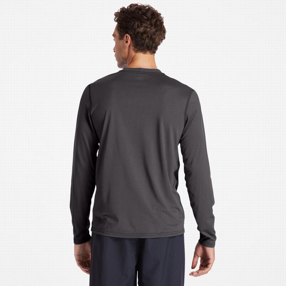 Tricko Timberland PRO® Wicking Good Sport Long-Sleeve T-Shirt Panske Tmavo Siva | XP9680174