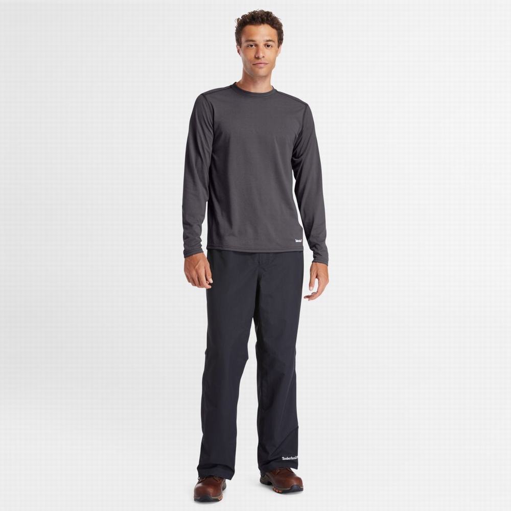 Tricko Timberland PRO® Wicking Good Sport Long-Sleeve T-Shirt Panske Tmavo Siva | XP9680174