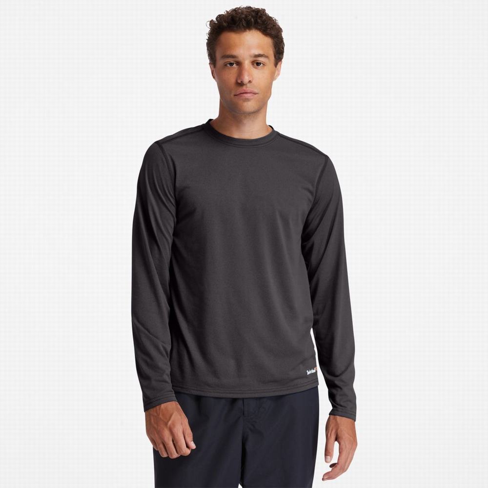 Tricko Timberland PRO® Wicking Good Sport Long-Sleeve T-Shirt Panske Tmavo Siva | XP9680174