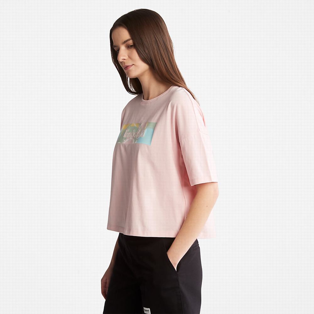 Tricko Timberland Pastel T-Shirt Damske Ruzove | NL0961734