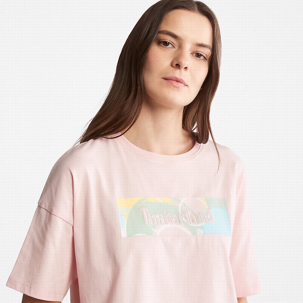 Tricko Timberland Pastel T-Shirt Damske Ruzove | NL0961734