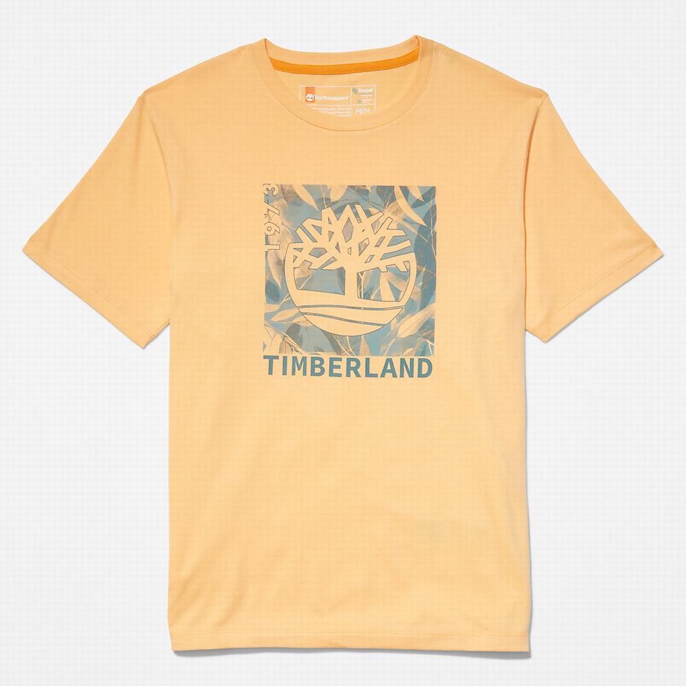 Tricko Timberland Refibra™ Graphic T-Shirt Panske Oranžové | LV9430257