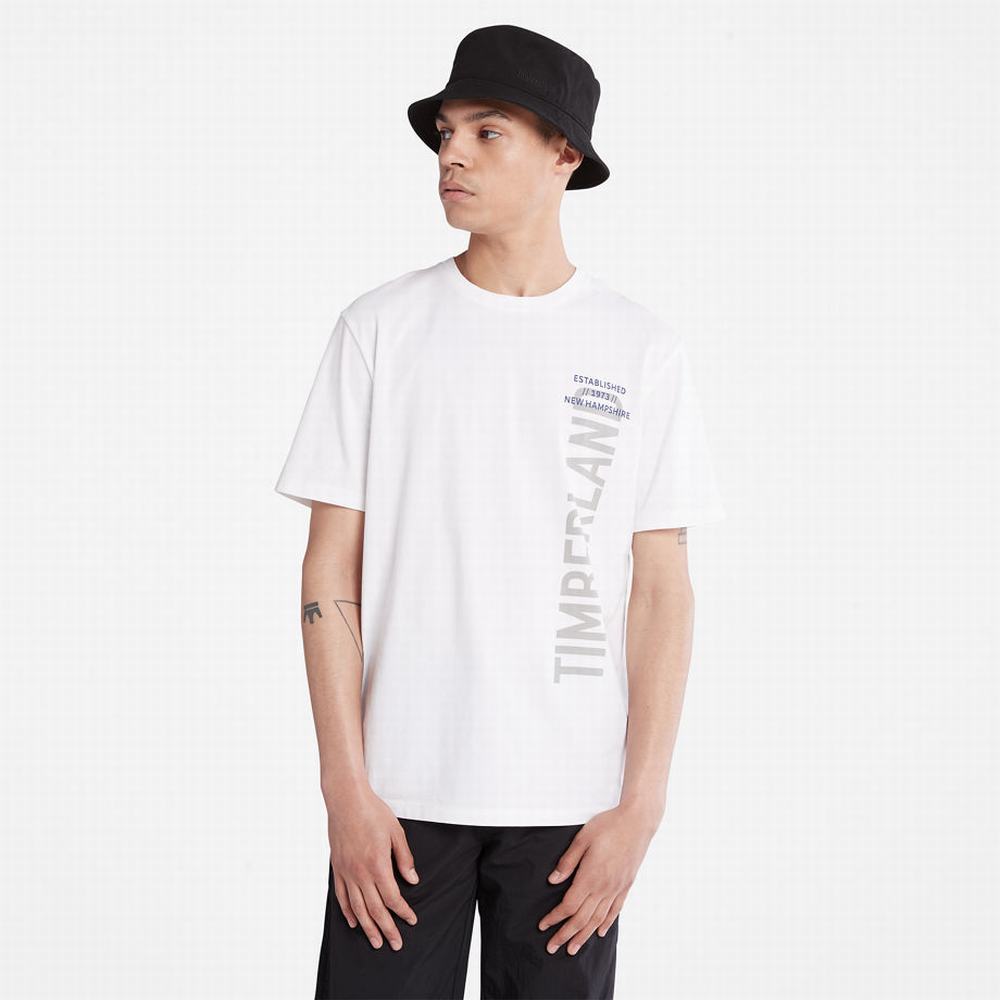 Tricko Timberland Side-logo T-Shirt Panske Biele | KW2437601