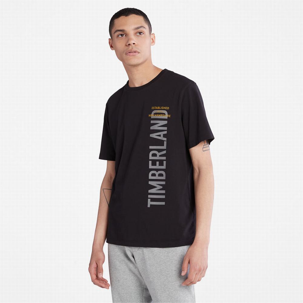 Tricko Timberland Side-logo T-Shirt Panske Čierne | TN0254789