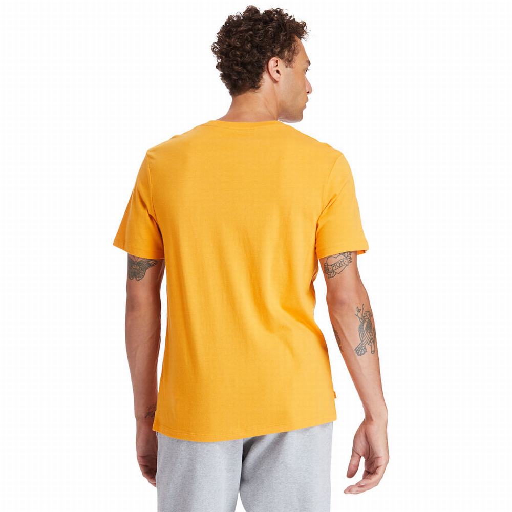 Tricko Timberland Stack Logo T-Shirt Damske Oranžové | NR1543207