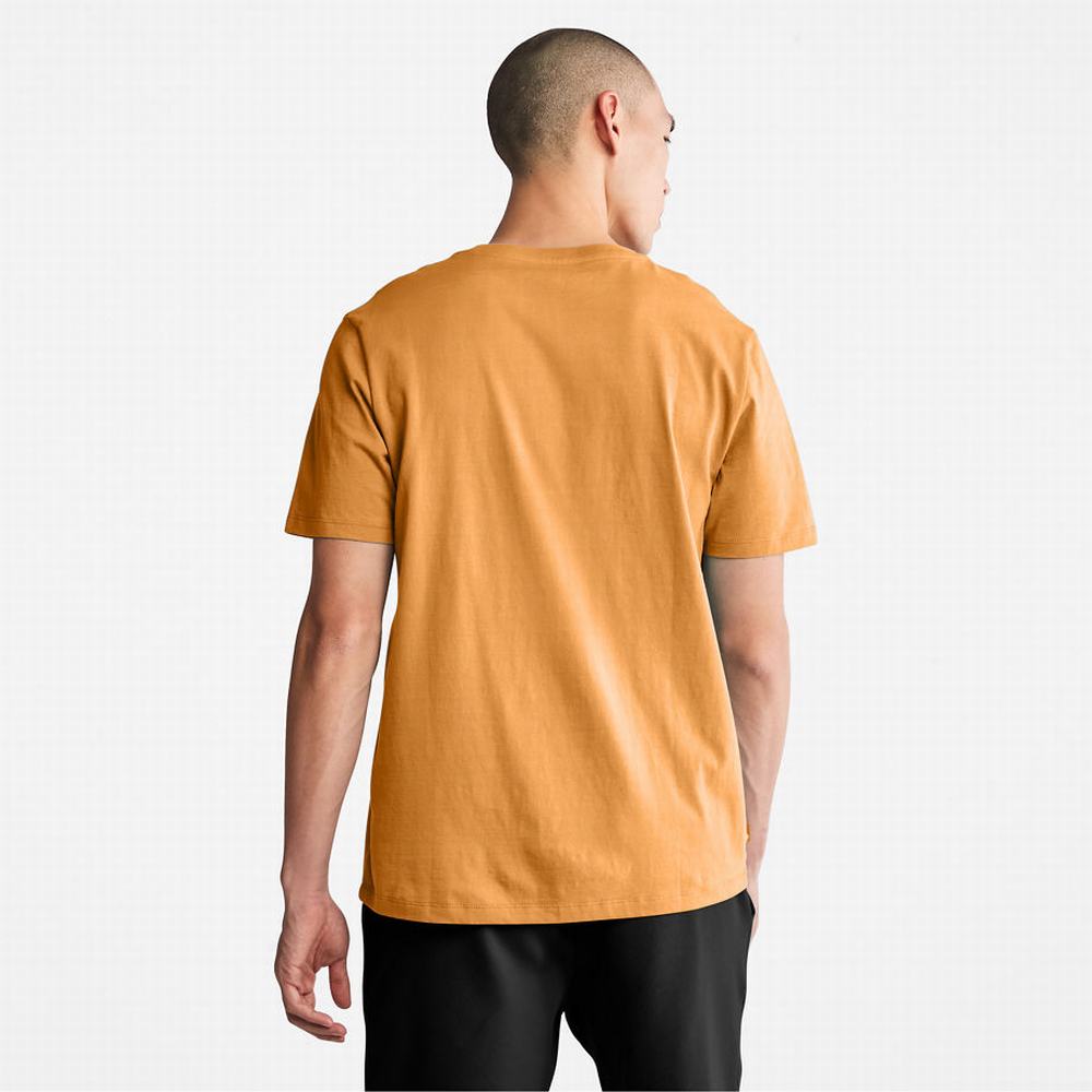 Tricko Timberland Stack Logo T-Shirt Damske Žlté | TC5029348