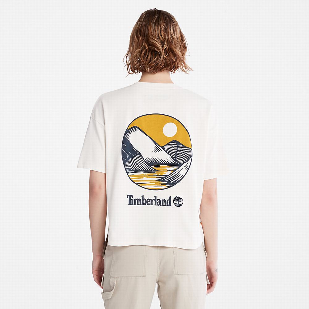 Tricko Timberland TimberFresh™ Graphic T-Shirt Damske Biele | LJ6724905