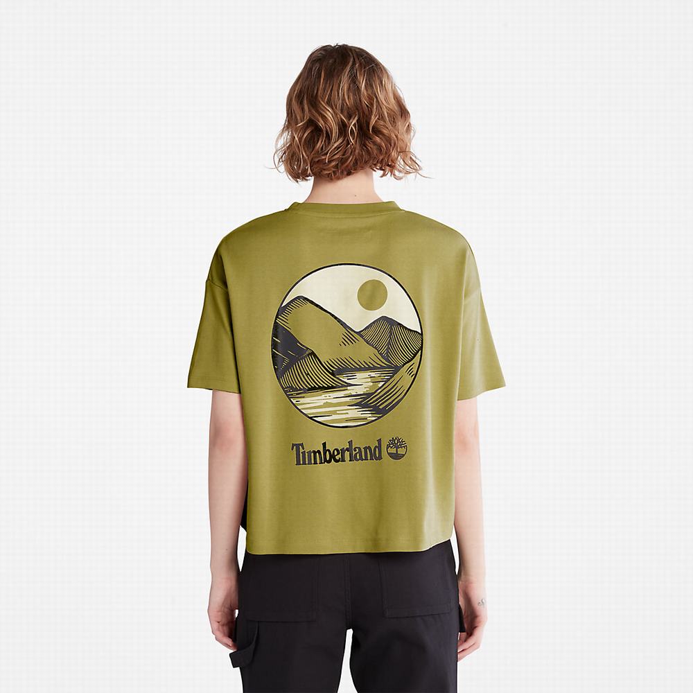 Tricko Timberland TimberFresh™ Graphic T-Shirt Damske Žlté | MB4260185