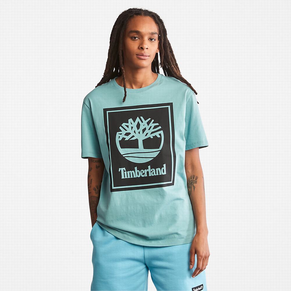 Tricko Timberland Tree Logo T-Shirt Damske Svetlo Modre | LK6284105