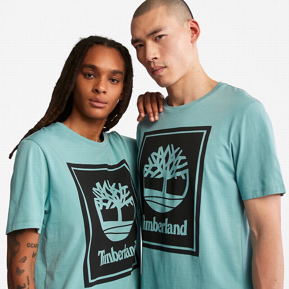 Tricko Timberland Tree Logo T-Shirt Damske Svetlo Modre | LK6284105