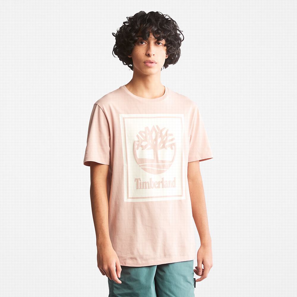 Tricko Timberland Tree Logo T-Shirt Damske Ruzove | MP6179432