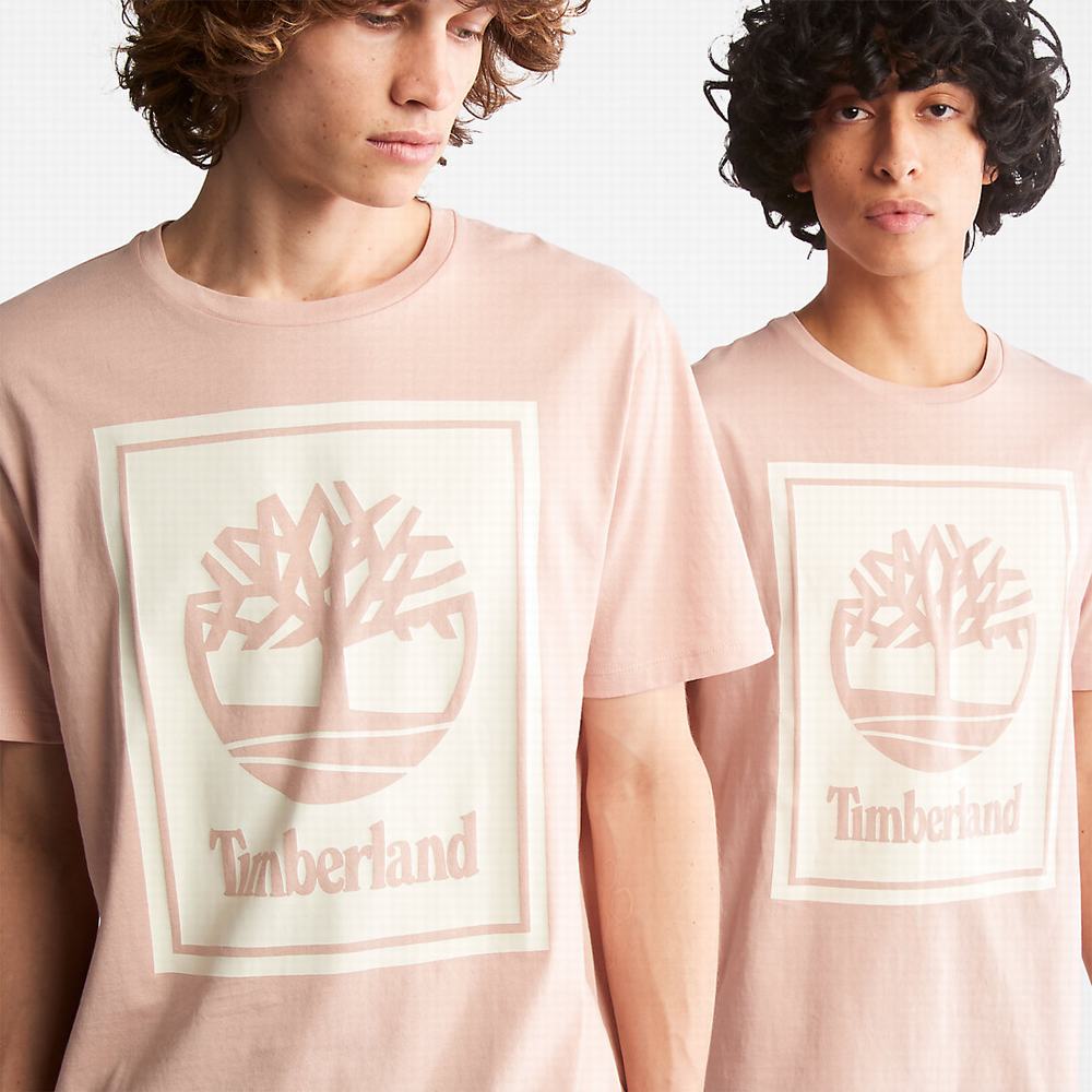 Tricko Timberland Tree Logo T-Shirt Damske Ruzove | MP6179432