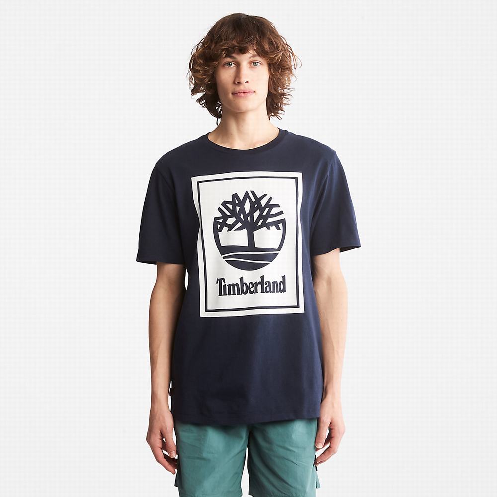 Tricko Timberland Tree Logo T-Shirt Damske Námornícka Modrá | VR5183467