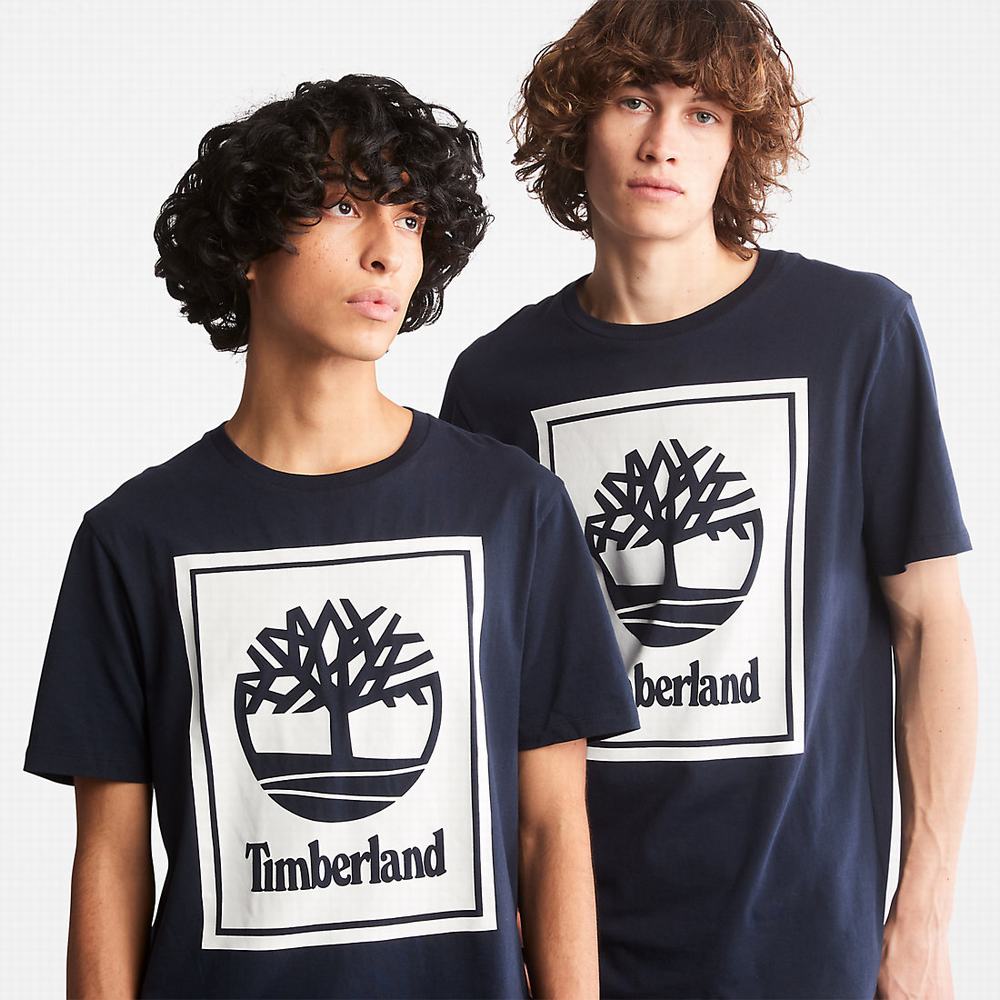 Tricko Timberland Tree Logo T-Shirt Damske Námornícka Modrá | VR5183467