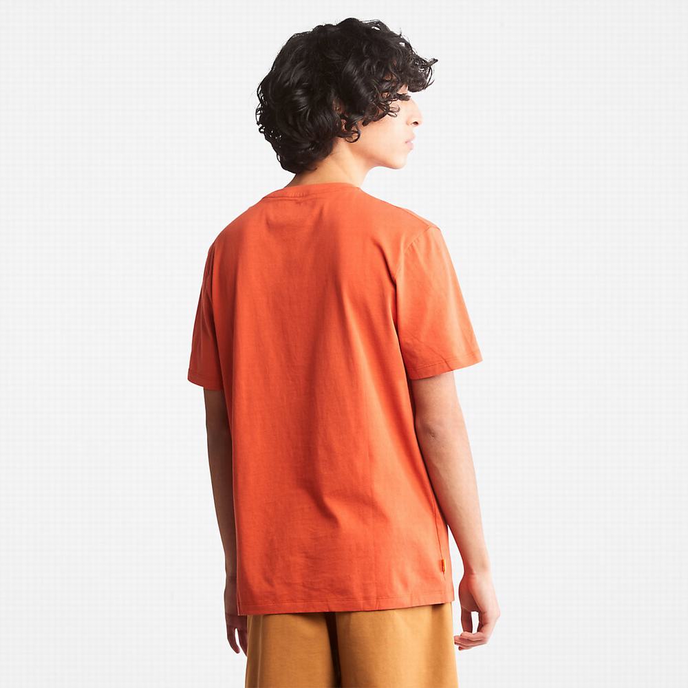 Tricko Timberland Tree Logo T-Shirt Panske Oranžové | DF4925018