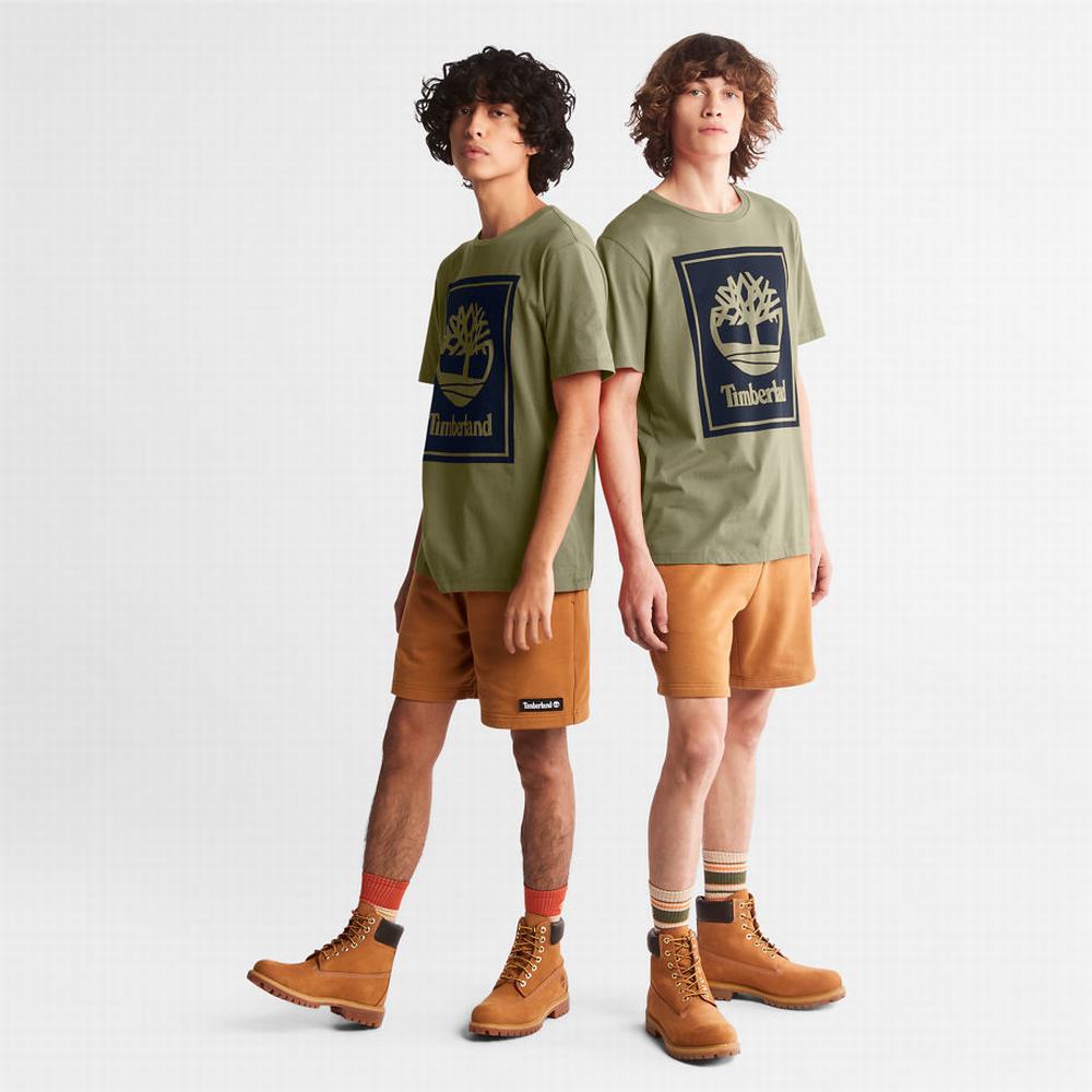 Tricko Timberland Tree Logo T-Shirt Panske Siva | VO1407325