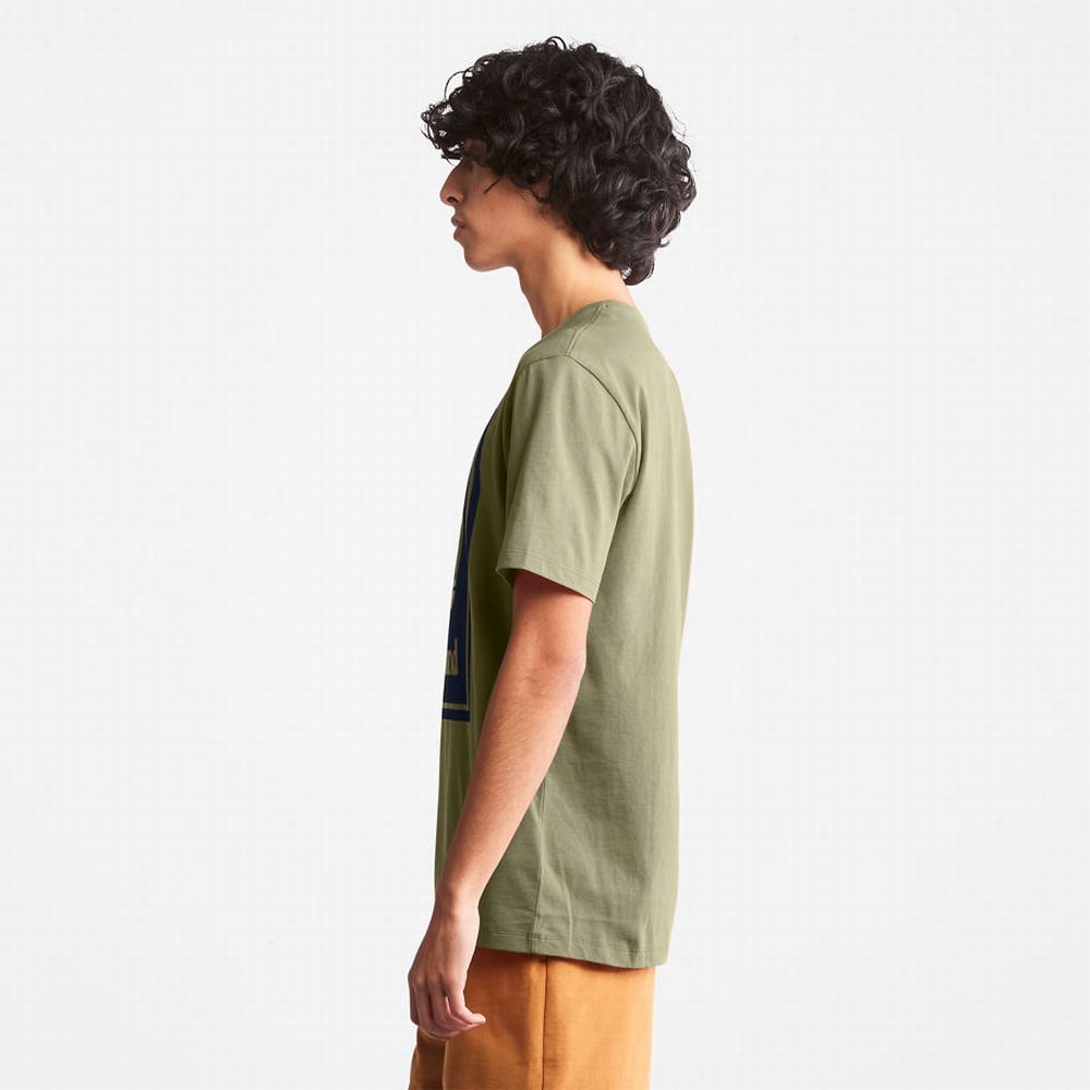 Tricko Timberland Tree Logo T-Shirt Panske Siva | VO1407325