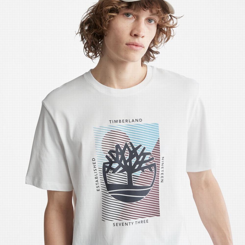 Tricko Timberland Tree-Logo T-Shirt Panske Biele | VQ1638427