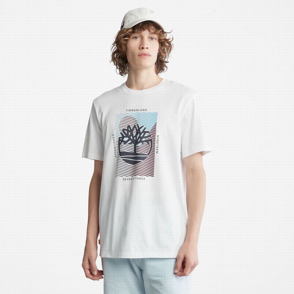 Tricko Timberland Tree-Logo T-Shirt Panske Biele | VQ1638427