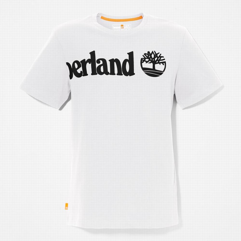 Tricko Timberland Wraparound-Logo T-Shirt Panske Biele | FW4957682