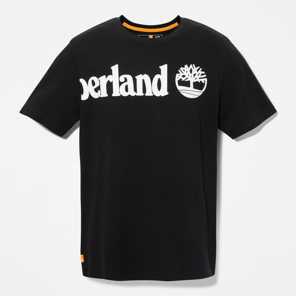 Tricko Timberland Wraparound-Logo T-Shirt Panske Čierne | GF4251738