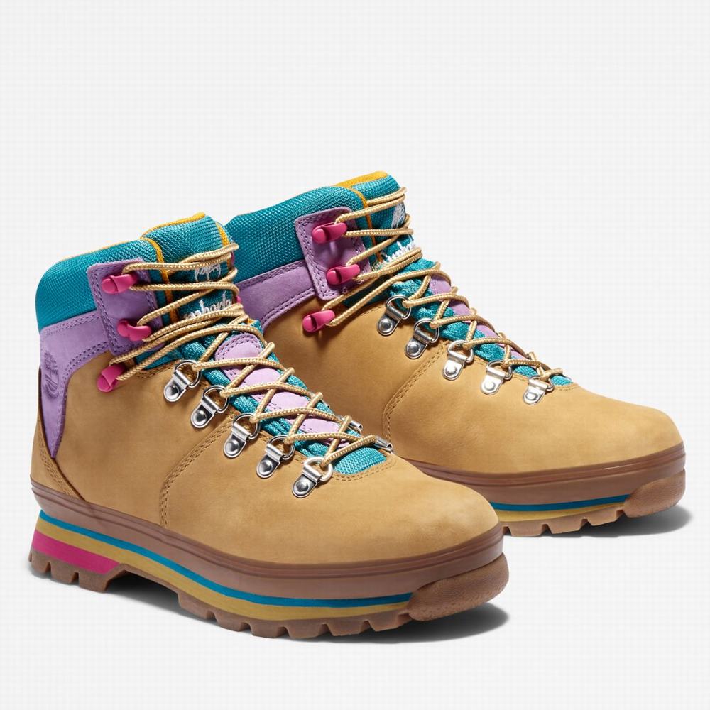 Turisticka Obuv Timberland Euro Hiker Mixed-Media Waterproof Damske Hnede | IO3742165