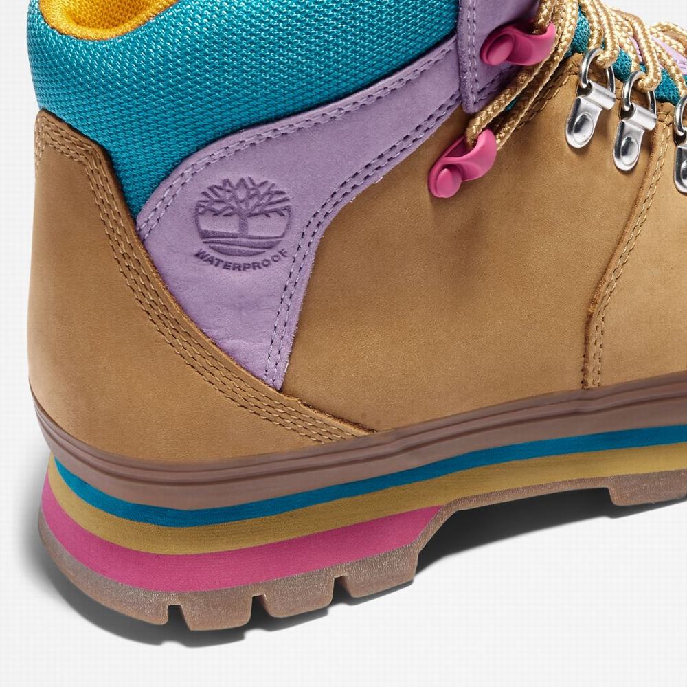 Turisticka Obuv Timberland Euro Hiker Mixed-Media Waterproof Damske Hnede | IO3742165