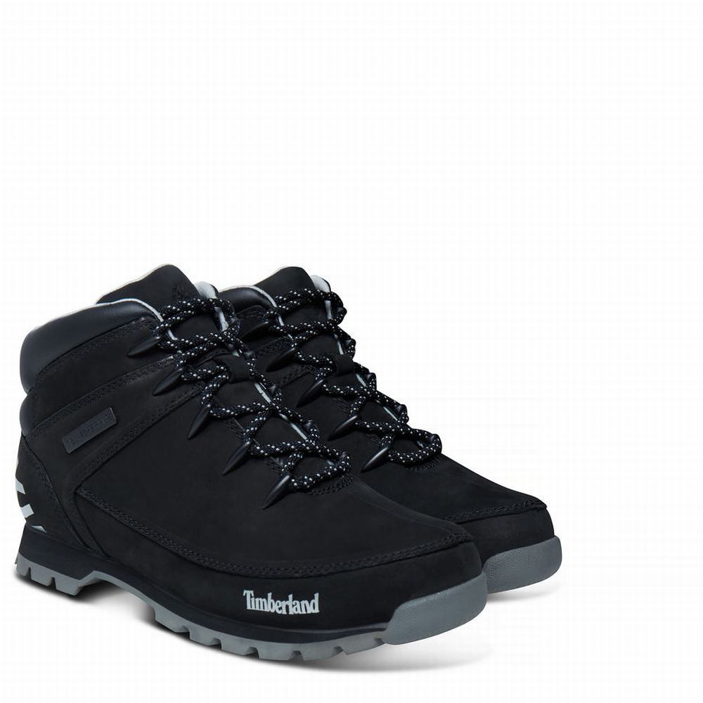 Turisticka Obuv Timberland Euro Sprint Hiker Mid Panske Čierne | ET4765902