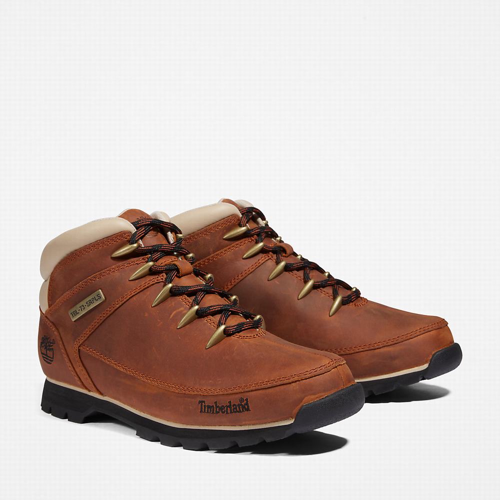 Turisticka Obuv Timberland Euro Sprint Hiker Panske Hnede Biele | SJ3750814