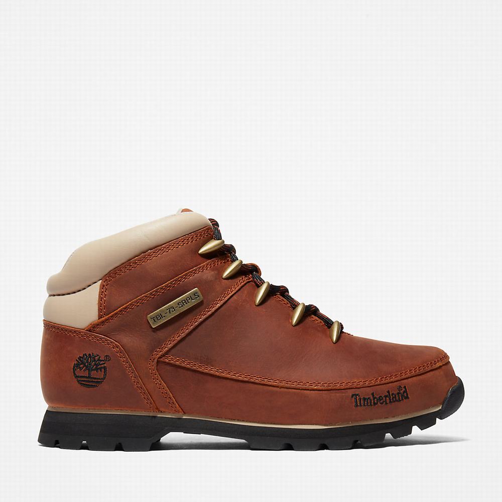 Turisticka Obuv Timberland Euro Sprint Hiker Panske Hnede Biele | SJ3750814