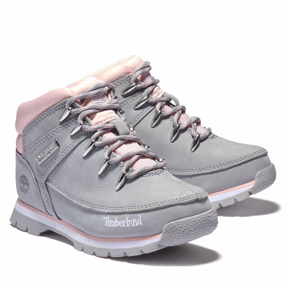 Turisticka Obuv Timberland Euro Sprint Mid Hiker Detske Siva | EM0957628