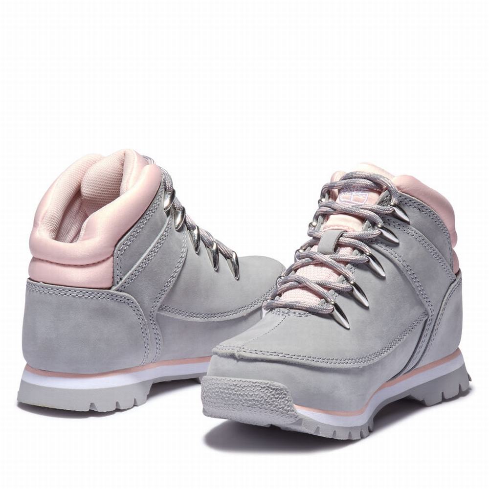 Turisticka Obuv Timberland Euro Sprint Mid Hiker Detske Siva | EM0957628