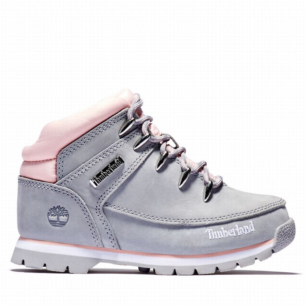 Turisticka Obuv Timberland Euro Sprint Mid Hiker Detske Siva | EM0957628