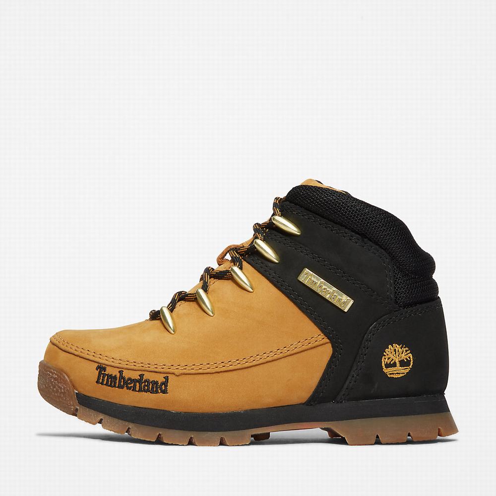 Turisticka Obuv Timberland Euro Sprint Mid Hiker Detske Žlté Čierne | HP8925704