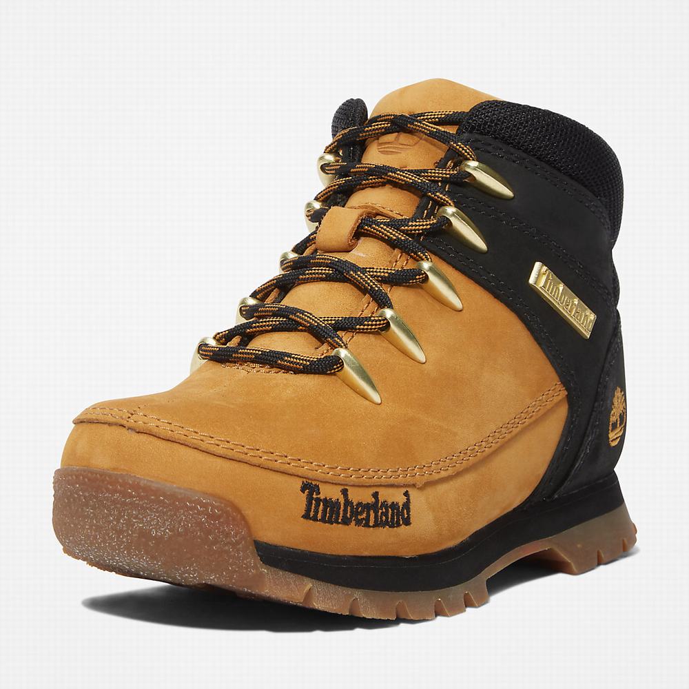 Turisticka Obuv Timberland Euro Sprint Mid Hiker Detske Žlté Čierne | HP8925704