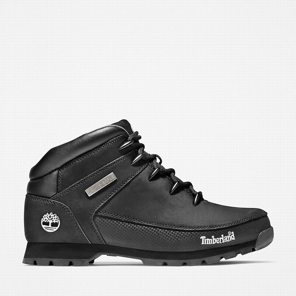 Turisticka Obuv Timberland Euro Sprint Mid Hiker Panske Čierne | HS5192860