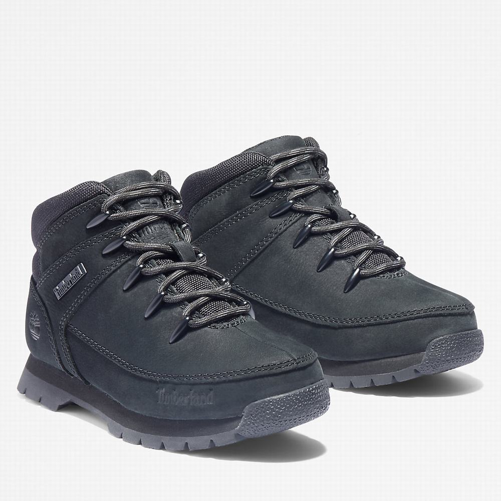 Turisticka Obuv Timberland Euro Sprint Mid Hiker Detske Čierne | SI7304819