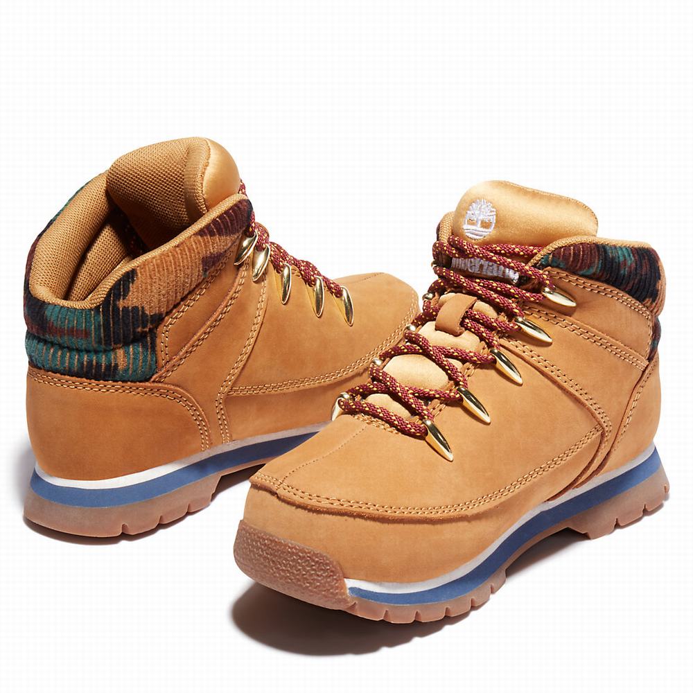 Turisticka Obuv Timberland Euro Sprint Mid Hiker Detske Žlté | UM7815329