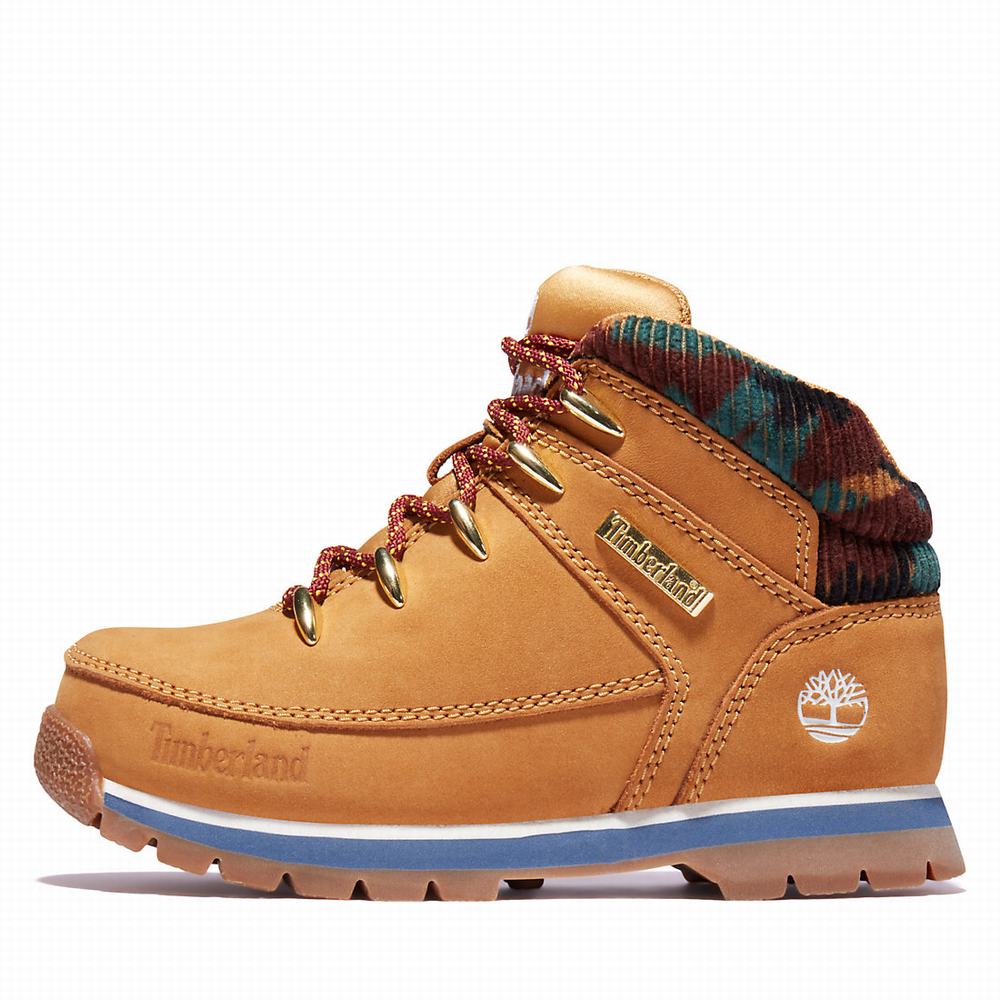 Turisticka Obuv Timberland Euro Sprint Mid Hiker Detske Žlté | UM7815329