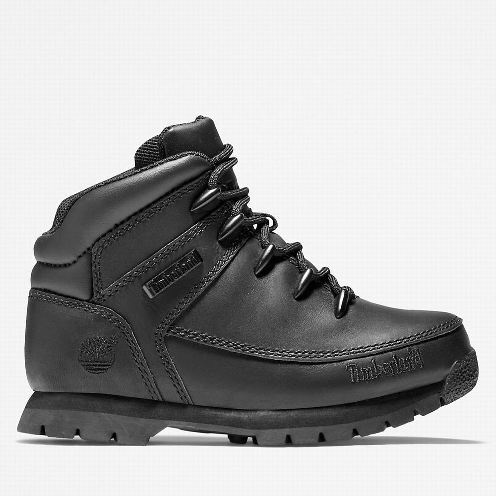 Turisticka Obuv Timberland Euro Sprint Mid Hiker Detske Čierne | WT1526738