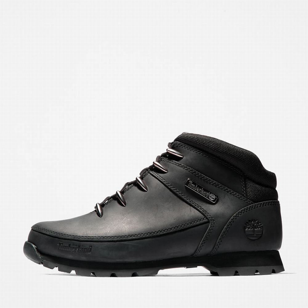 Turisticka Obuv Timberland Euro Sprint Mid Hiker Panske Čierne | WV8735240