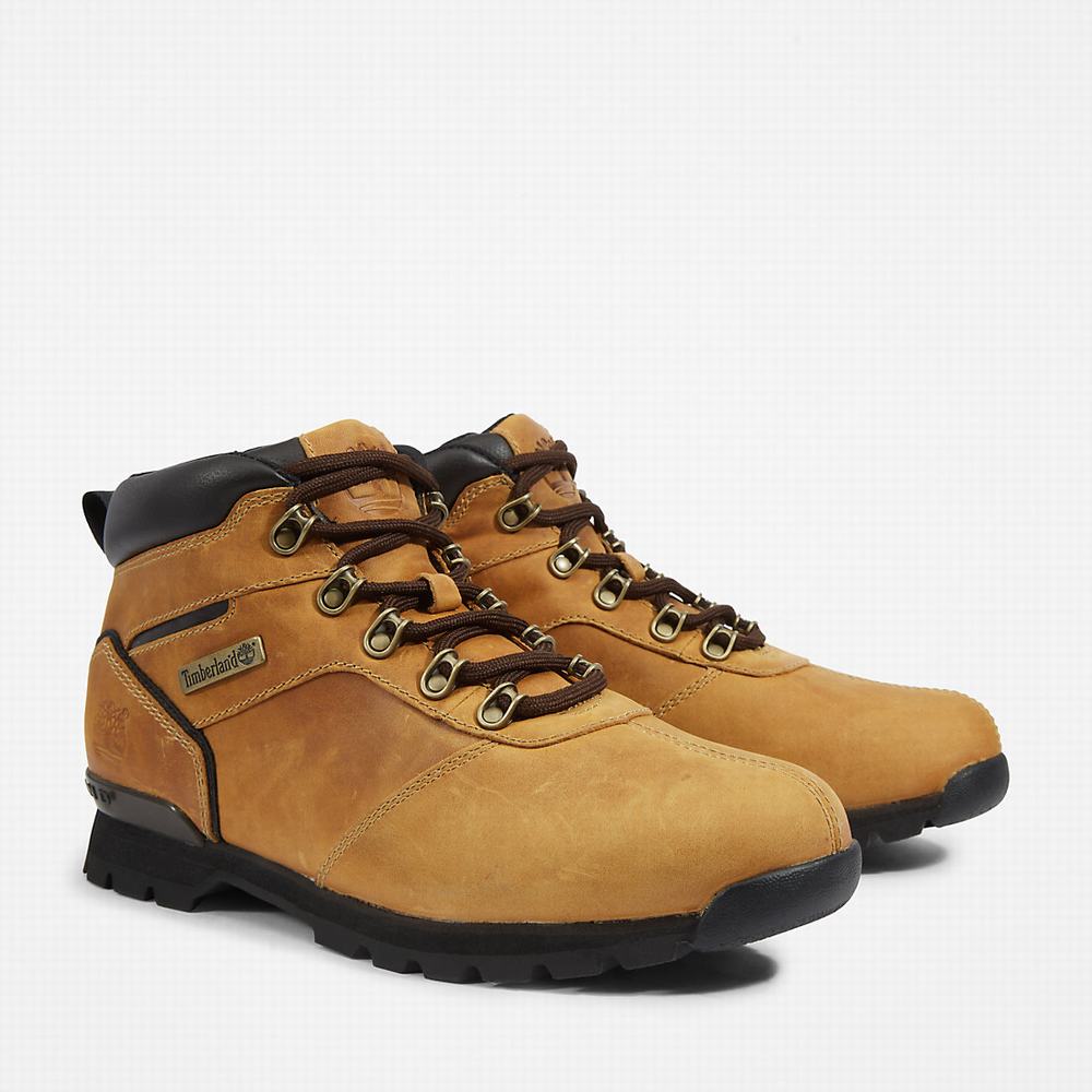 Turisticka Obuv Timberland Splitrock Nubuck Mid Hiker Panske Žlté | PZ9713480