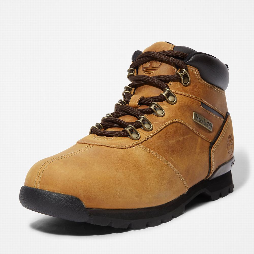 Turisticka Obuv Timberland Splitrock Nubuck Mid Hiker Panske Žlté | PZ9713480