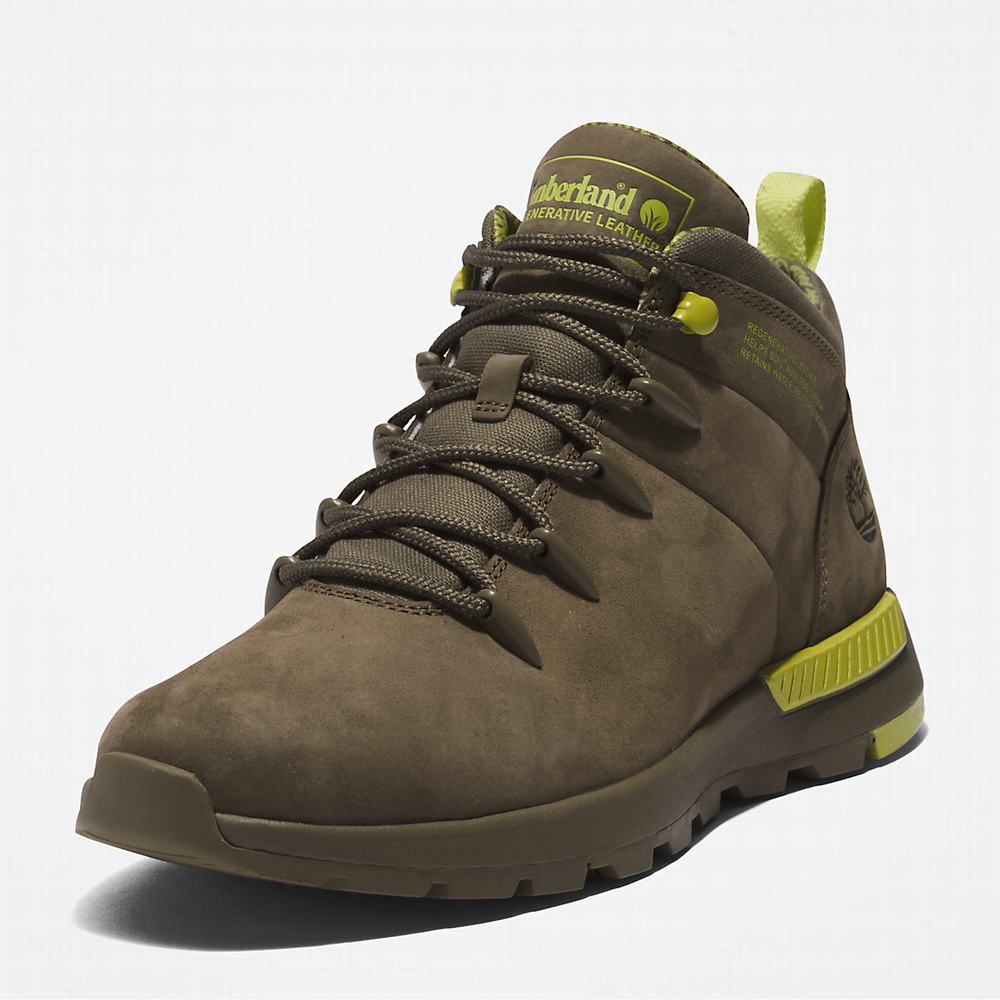 Turisticka Obuv Timberland Sprint Trekker Mid Panske Zelene | AE6781345