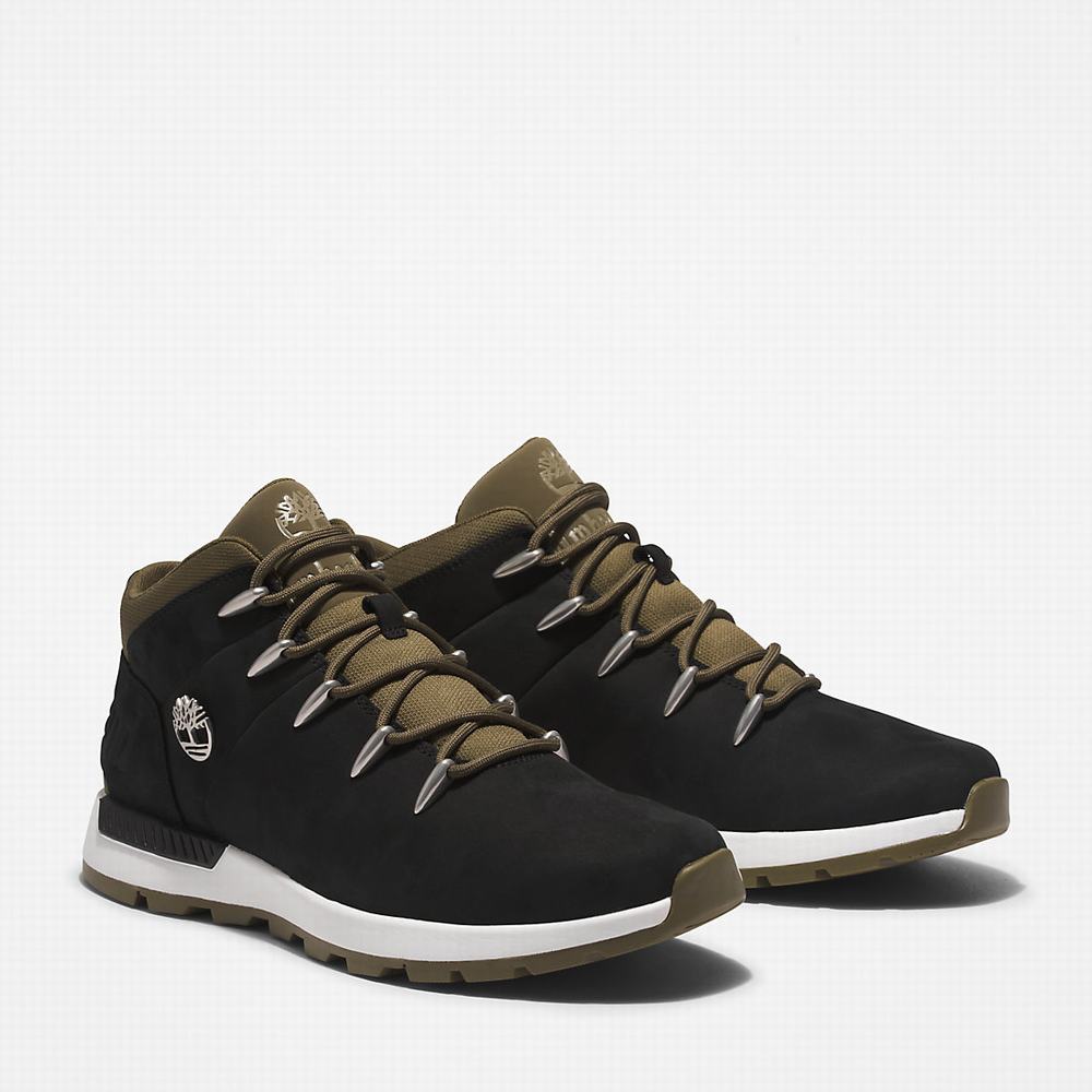 Turisticka Obuv Timberland Sprint Trekker Mid Panske Čierne | PR1687524