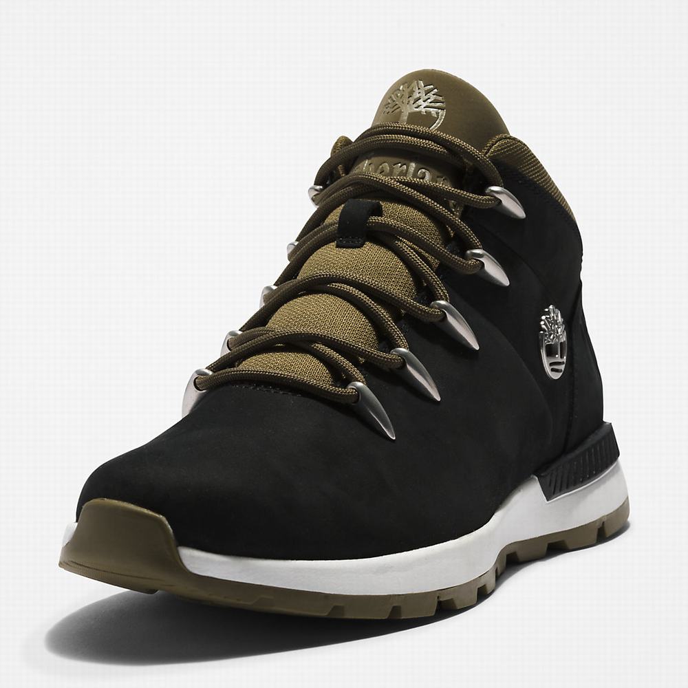 Turisticka Obuv Timberland Sprint Trekker Mid Panske Čierne | PR1687524