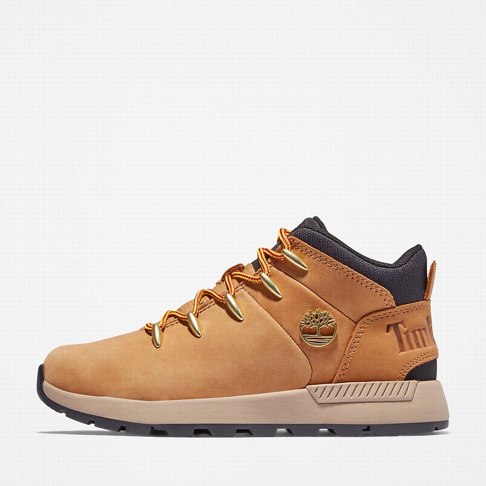 Turisticka Obuv Timberland Sprint Trekker Mid Detske Žlté | UY5683120