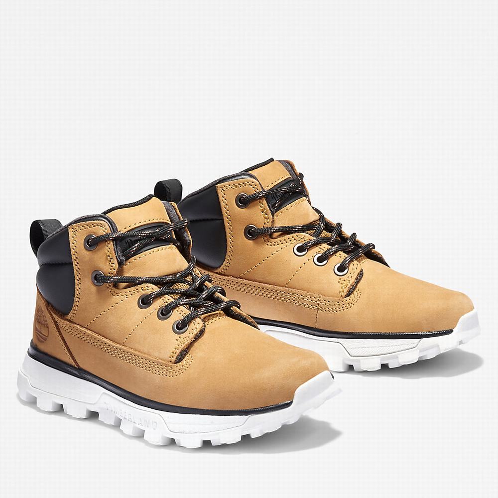 Turisticka Obuv Timberland Treeline Mid Hiker Detske Žlté | QU2590738